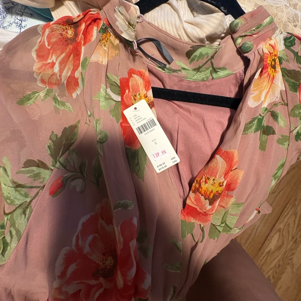 Somerset long sleeve chiffon floral maxi dress NWT - Picture 6 of 8